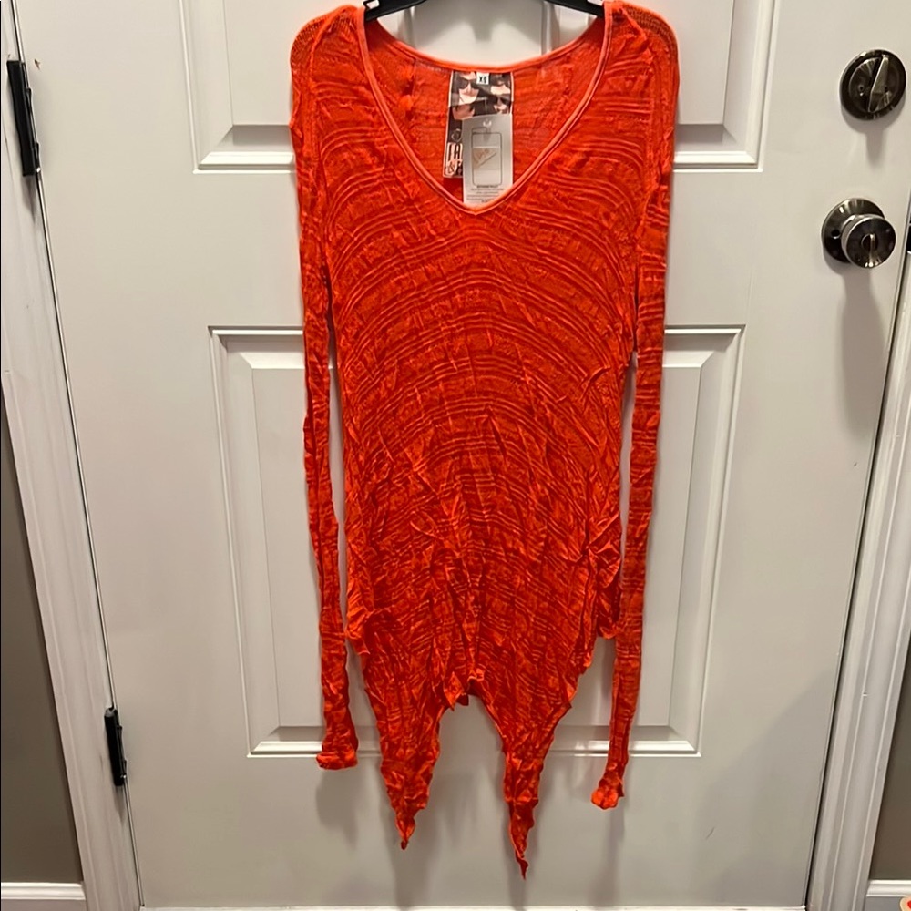 Young Fabulous & Broke Red Bohemian Style Top
